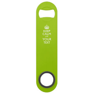 Personalised KEEP CALM AND Edit Text on Lime Green