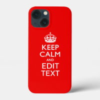 Personalised KEEP CALM AND Edit Text RED Classic