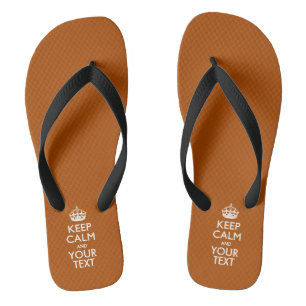 Personalised KEEP CALM And Have Your Text Jandals