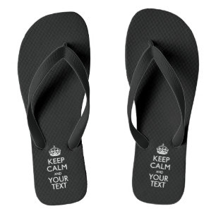 Personalised KEEP CALM And Have Your Text Jandals