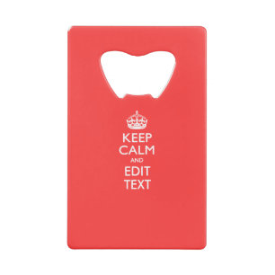 Personalised KEEP CALM and Have your text on Coral
