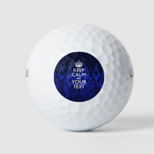 Personalised KEEP CALM AND Your Creative Text Golf Balls