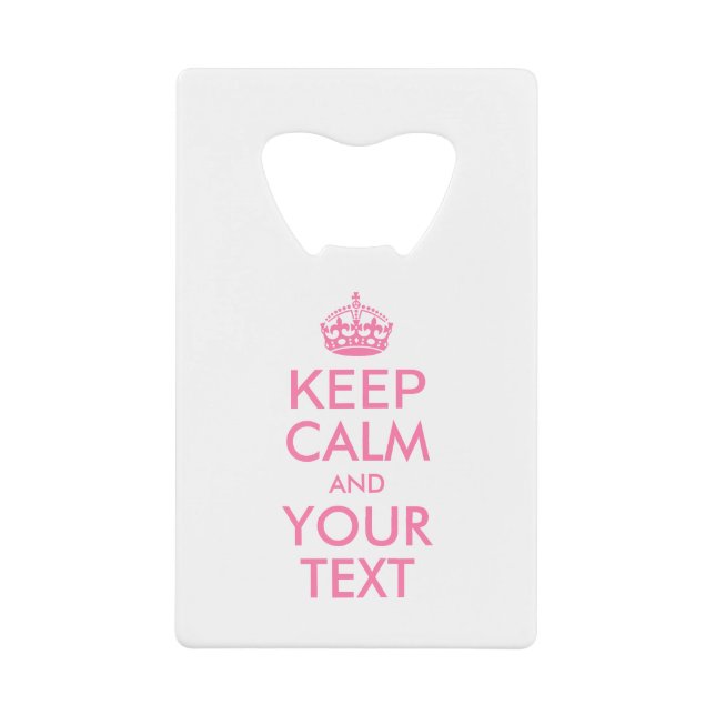 Personalised KEEP CALM and YOUR TEXT (Front)