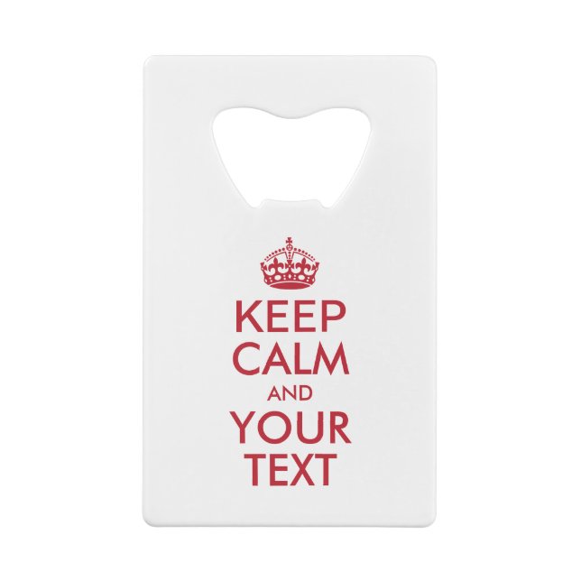 Personalised KEEP CALM and YOUR TEXT (Back)