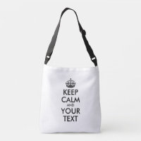 Personalised KEEP CALM and YOUR TEXT -2 sides text