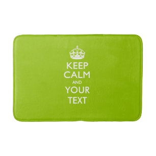 Personalised KEEP CALM AND Your Text Bath Mat