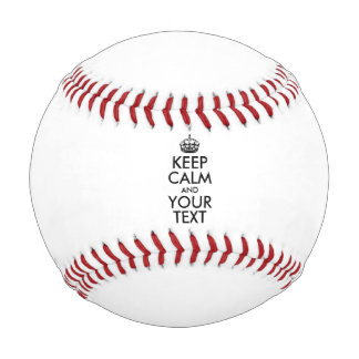 Personalised KEEP CALM and YOUR TEXT - black Baseball