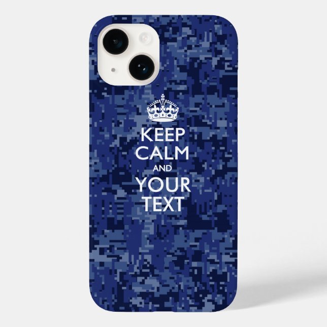 Personalised KEEP CALM AND Your Text Case-Mate iPhone Case (Back)