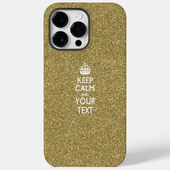 Personalised KEEP CALM AND Your Text Case-Mate iPhone Case (Back)