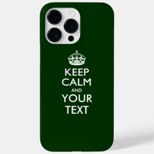 Personalised KEEP CALM AND Your Text Case-Mate iPhone 14 Pro Max Case