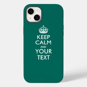 Personalised KEEP CALM AND Your Text Case-Mate iPhone 14 Plus Case