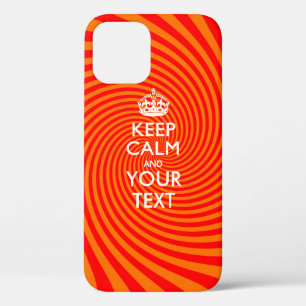 Personalised KEEP CALM AND Your Text iPhone 12 Pro Case