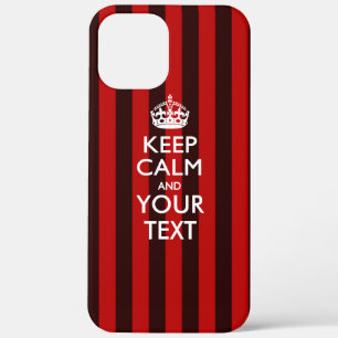 Personalised KEEP CALM AND Your Text iPhone 12 Pro Max Case