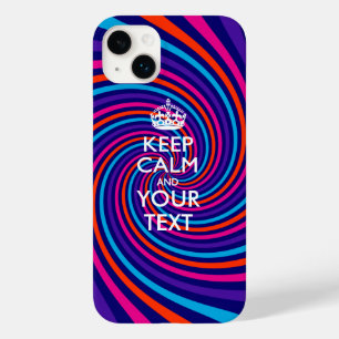 Personalised KEEP CALM AND Your Text Case-Mate iPhone 14 Plus Case