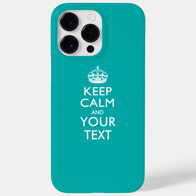Personalised KEEP CALM AND Your Text Case-Mate iPhone Case (Back)