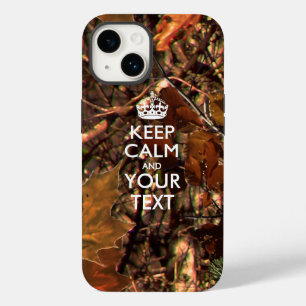 Personalised KEEP CALM AND Your Text Case-Mate iPhone 14 Case