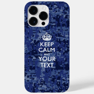 Personalised KEEP CALM AND Your Text Case-Mate iPhone 14 Pro Max Case