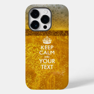 Personalised KEEP CALM AND Your Text Case-Mate iPhone 14 Pro Case