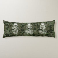 Personalised KEEP CALM AND Your Text Digital Camo