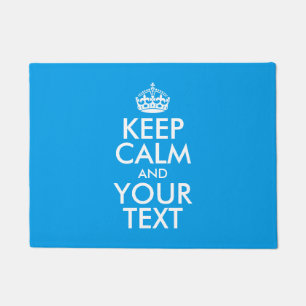 Personalised KEEP CALM and YOUR TEXT Doormat