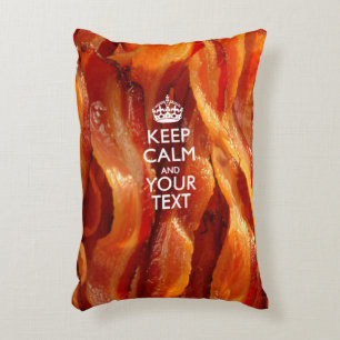 Personalised KEEP CALM AND Your Text for Turquoise Decorative Cushion
