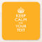 Personalised KEEP CALM AND Your Text for Yellow