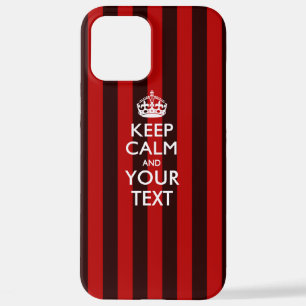 Personalised KEEP CALM AND Your Text iPhone 12 Pro Max Case