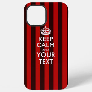 Personalised KEEP CALM AND Your Text iPhone 12 Pro Max Case