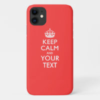 Personalised KEEP CALM and your text on Coral