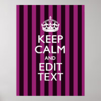 Personalised KEEP CALM and Your Text on Pink