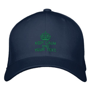 Personalised KEEP CALM AND Your Text Original Embroidered Hat