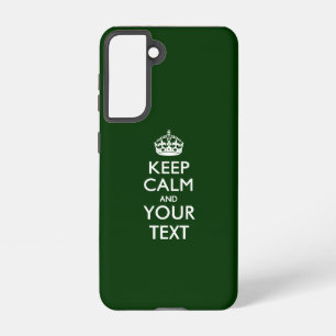 Personalised KEEP CALM AND Your Text Samsung Galaxy Case