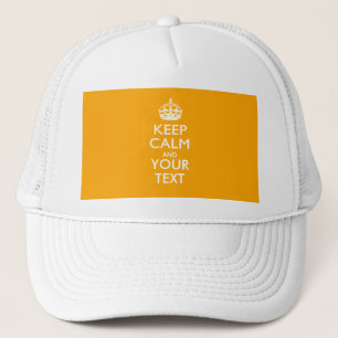 Personalised KEEP CALM AND Your Text Trucker Hat