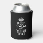 Personalised KEEP CALM and YOUR TEXT - white words