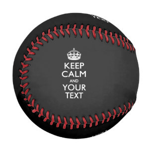 Personalised KEEP CALM with your choice of Colours Baseball