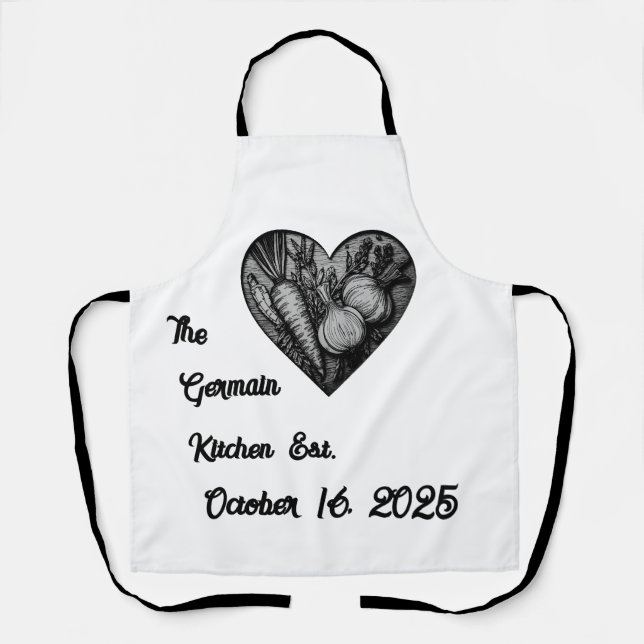 Personalised Keepsake  Apron (Front)