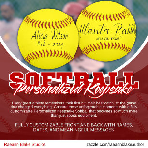 Personalised Keepsake Softball