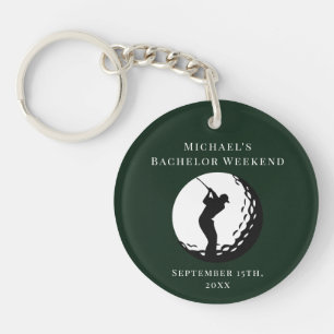 Personalised Key Chain Bachelor Golf Weekend
