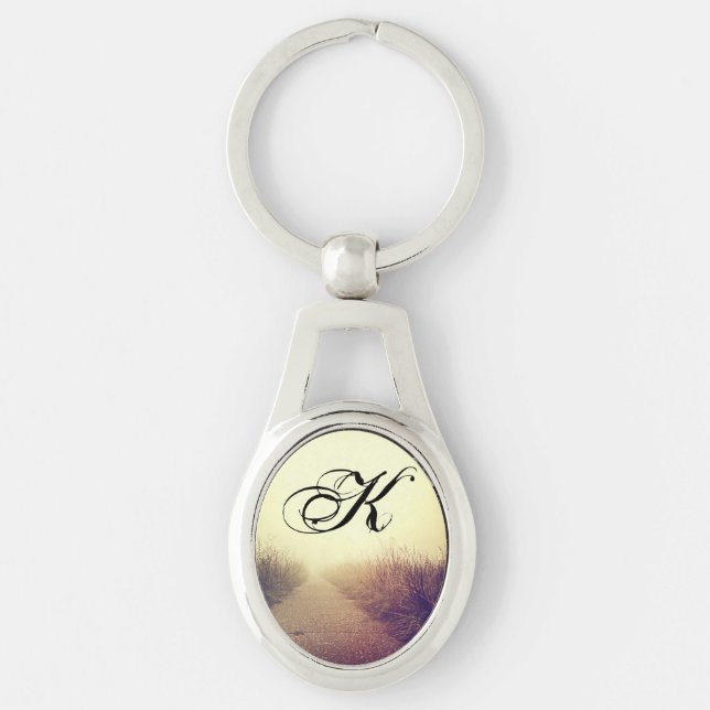 Personalised Key Chain Sunrise Pathway Walkway Pat (Front)
