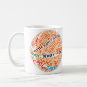 Personalised Keychain- Basketball Player Gift Coffee Mug