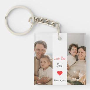 Personalised Keychain Love You Dad Gift