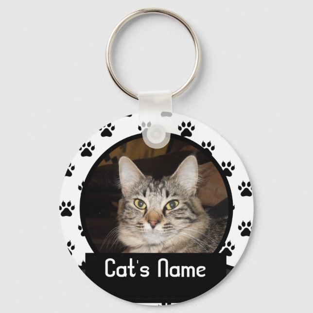 Personalised Keychain of Your Pet Cat (Front)