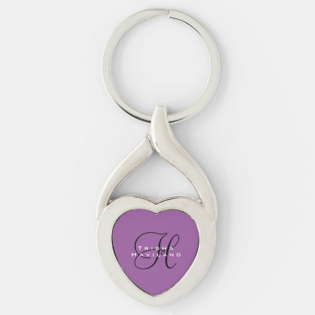 Personalised Keychain with Monogram (Front)