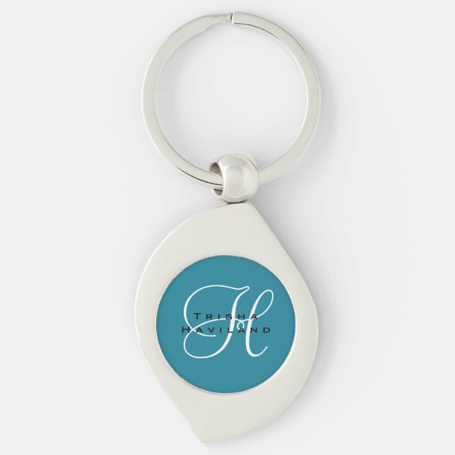 Personalised Keychain with Monogram (Front)