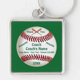 Personalised Keychains, Baseball Coach Thank You, Key Ring