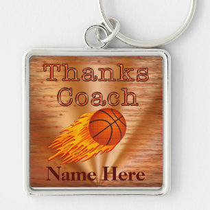Personalised Keychains Basketball COACH Gift Ideas