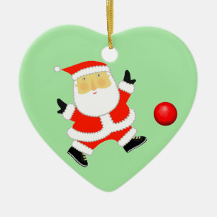 Personalised Kickball Christmas Ceramic Tree Decoration