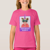 Personalised Kid Photo Happy Birthday Unicorn