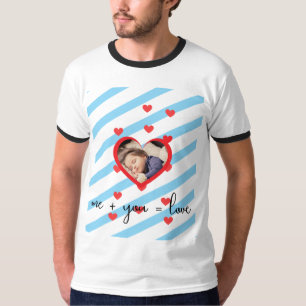 Personalised Kid Photo  – Me + You = Love T-Shirt