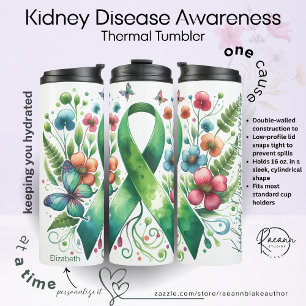 Personalised Kidney Disease Awareness Thermal Tumbler